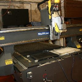 Multicam#5204, 120" x 60 table., 100 X,50 Y,16 Z, 24k RPM, 10 HP, ER32 collet, vacuum table