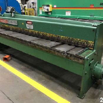 10 ga. x 10’Niagara#1R-10, air actuated clutch,24" FOMBG,5’ sq.arm,5 HP,#28028