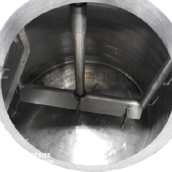 200 gal.Walker#PZ, 304 Stainless Steel 3-zone jacketed process tank, 46" x 36 straight wall, dome top, slant bottom