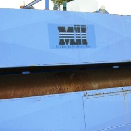 Mitek#68300, 14’ finish roller,100 FPM,forward/reverse,4 baffles/roller,4" shaft,#81529