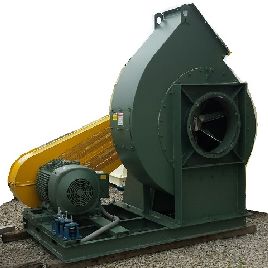 12500 cfm @ 25" S.P., New York Bower #505 RIM, 100 HP, 22-1/2 flanged inlet, 19 x 22 flanged outlet, #13093