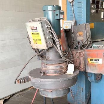 68" x 30Beringer#WRP12V, 460 V., 3-phase, 2 HP, water ring pelletizer,’87,#15939J