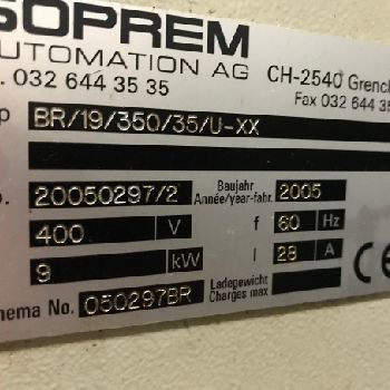 13.78" x .157Soprem#BR-19-350-35, straightener, 2005, #2104