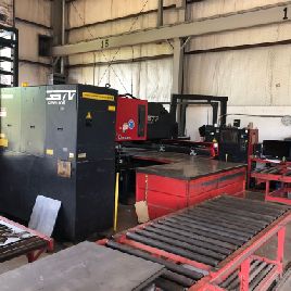 33 Ton,Amada#APELIO-III-357V, 50x72",Fanuc 16L,58 sta,2 A/I,1500 watt laser,’97,#30210
