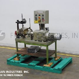 .75 gal.Werner &amp; Pfleider, jacketed, 316 Stainless Steel, double arm, sigma blade mixer, 3 HP, hand tilt with 32" discharge height