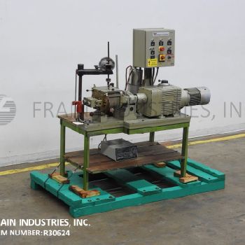 .75 gal.Werner &amp; Pfleider, jacketed, 316 Stainless Steel, double arm, sigma blade mixer, 3 HP, hand tilt with 32" discharge height