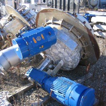 Schenk#ZHF-SR7-KLKB1, 6.5 sq.meter, centrifugal discharge pressure filter, hastelloy C22, 150 psi, 1993, #28470