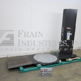 Wulftec#WSML-150-S, semi-automatic, low level, stretch wrapper, 5-35 pallets per hour