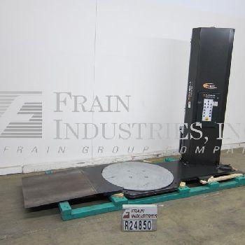 Wulftec#WSML-150-S, semi-automatic, low level, stretch wrapper, 5-35 pallets per hour