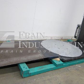 Wulftec#WSML-150-S, semi-automatic, low level, stretch wrapper, 5-35 pallets per hour