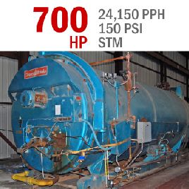 700 HPCleaver-Brooks # CB, 150 psi, # 6 / Gas, para reacondicionar, garantía, 1974