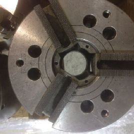 Kitagawa#B210, 3-Jaw hydraulic chuck, thru hole, 4500 RPM, 2001