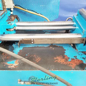 12" x 18Jaespa#W-220-DGA, auto mitre horiz. bandsaw, hyd fd control, E300 controller, vari-speed, coolant sys, #A4995