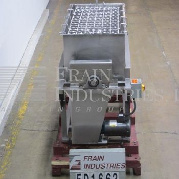 20 cu.ft.Mueller, 304 Stainless Steel paddle mixer w/side scrape,Stainless Steel fence type cover,2" triclover sanitary center discharge