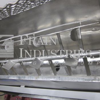 20 cu.ft.Mueller, 304 Stainless Steel paddle mixer w/side scrape,Stainless Steel fence type cover,2" triclover sanitary center discharge
