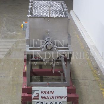 20 cu.ft.Mueller, 304 Stainless Steel paddle mixer w/side scrape,Stainless Steel fence type cover,2" triclover sanitary center discharge