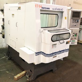 Sugino#SCH-715-TE, 7 ATC, 11.81" X,4.72 Y,7.87 Z, NT20, Yasnac, horiz. high speed drilling, 1999, #BL5179