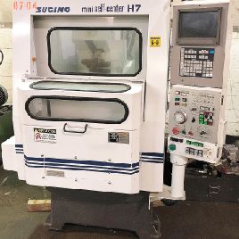 Sugino#SCH-715-TE, 7 ATC, 11.81" X,4.72 Y,7.87 Z, NT20, Yasnac, horiz. high speed drilling, 1999, #BL5179