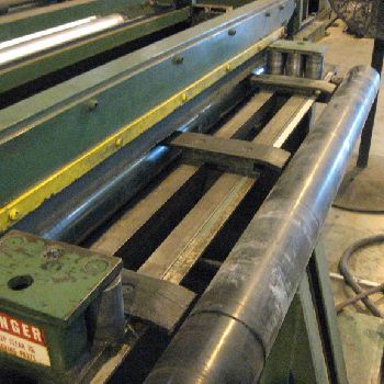 48"Rowe, 14 gauge CTL line,20000 lb.,straightener,coil car,flattner,conveyor,shear,’89