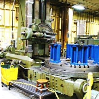 Gould &amp; Eberhardt#96H, 1.5 DP,98" diameter,78 table,chip conveyor,change gears,#19028