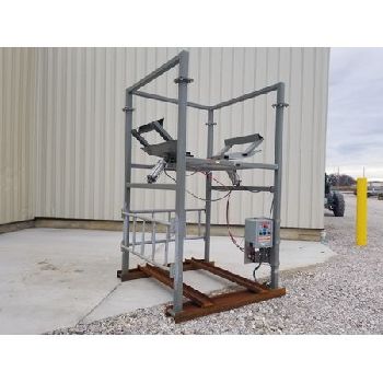 Schenck#ACCURATEprocess bulk bag unloader, compressed air massaging paddles to promote material flow, #16381