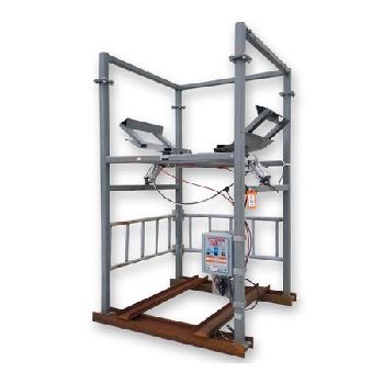 Schenck#ACCURATEprocess bulk bag unloader, compressed air massaging paddles to promote material flow, #16381