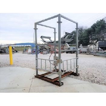 Schenck#ACCURATEprocess bulk bag unloader, compressed air massaging paddles to promote material flow, #16381
