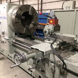 43 "x 120Lansing # G-SERIES, mandriles dobles, Newall DRO, QC toolpost, 2002, # 13245