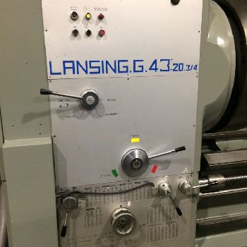 43" x 120Lansing#G-SERIES, double chucks, Newall DRO, QC toolpost, 2002, #13245