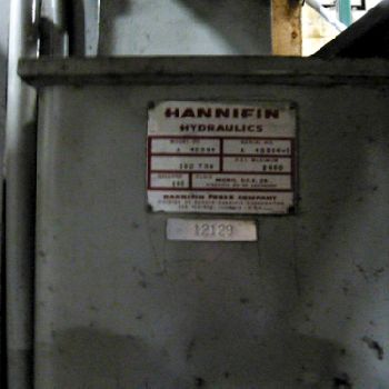 150 Ton,Hannifin, hydraulic press, 18" stroke, 48 DL, 40 x 36 bed, (2) in stock
