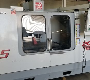 Haas#VF-5, 50" X, 26 Y, 25 Z, 4th Axis ready, 16 Meg, Macros, ridgid tap, 2000
