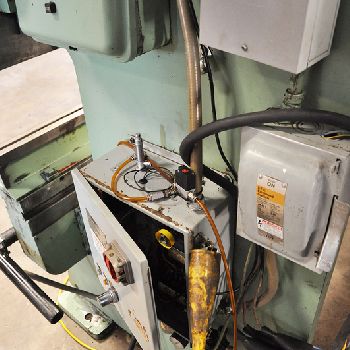 65 Ton,Verson#208-65, mechanical, 10â€™ OA, electric foot pedal, Protech Eagle eye light curtains, used, #A4236