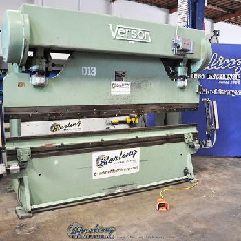 65 Ton,Verson#208-65, mechanical, 10â€™ OA, electric foot pedal, Protech Eagle eye light curtains, used, #A4236