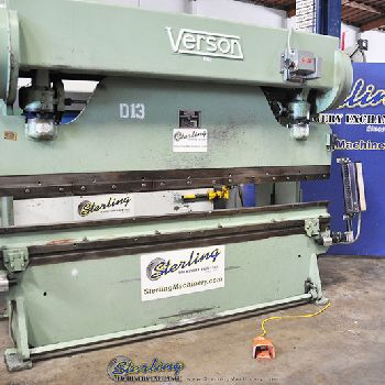 65 Ton,Verson#208-65, mechanical, 10â€™ OA, electric foot pedal, Protech Eagle eye light curtains, used, #A4236