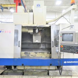 Daewoo #DMV-650, 3-Axis CNC VMC, 50" X,25.6 Y,22 Z, 6000 RPM, 30 ATC, Cat 50, #50 taper, Mitsubishi 520 CNC, CTS, 1997
