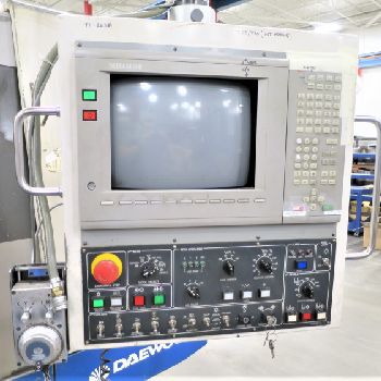 Daewoo #DMV-650, 3-Axis CNC VMC, 50" X,25.6 Y,22 Z, 6000 RPM, 30 ATC, Cat 50, #50 taper, Mitsubishi 520 CNC, CTS, 1997