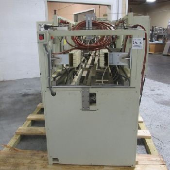 Schroeder#2600, case packer, up to 12 cases/minute, glue seal with Nordson glue pot, serial# 5599, #3109-7