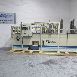 Шредер № 2600, упаковщик, до 12 коробок в минуту, клеевое уплотнение с клеевым стержнем Nordson, серийный № 5599, № 3109-7