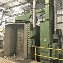 Goffspinner hanger, 48" x 108, 4 x 10 HP blast wheels, excellent condition