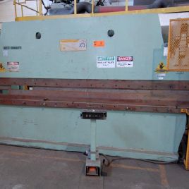 175 Ton,Accurpress#717512, 12â€™ OA,124" BH8 str,10 thr, hydraulic press brake, BG, #11337