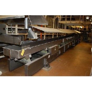 24" wide X 80’ long,FMC#BL, foodtech vibratory conveyor, #15594