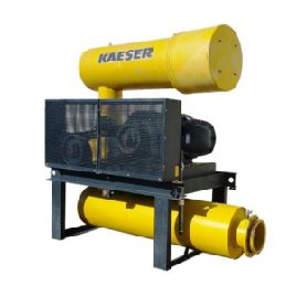 KaeserOmega # 82-PLUS-HB950P, paquete de soplador de lóbulo giratorio, 125 HP, usado, # 13636
