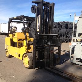 25000 lb.Royal#T250B, forklift,LPG,120" lift hght,72 fork length,2486 hrs,1988,#65025