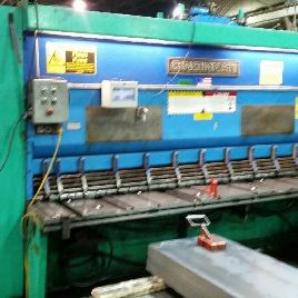 1/2" x 10’Cincinnati#5000FSU, hydraulic power squaring shear, 48 BG, 40 HP, 19-53 SPM, programmable control, 2000