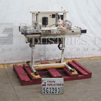 Fischbein#PBC5600, right to left, pinch bottom, pre-applied glue, heat bag sealer