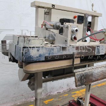 Fischbein#PBC5600, right to left, pinch bottom, pre-applied glue, heat bag sealer