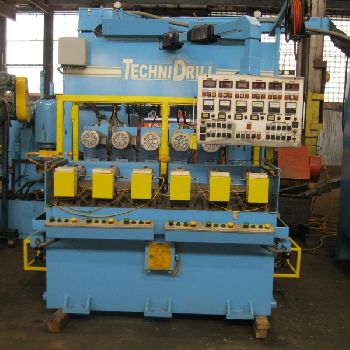 TechniDrill#50-12.375.2, 6 spindle, 3/8" x 12 capacity, A-B PLC, 9000 RPM, 1997