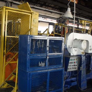 5"National, upsetter with 320 KW Pillar induction heater, under power