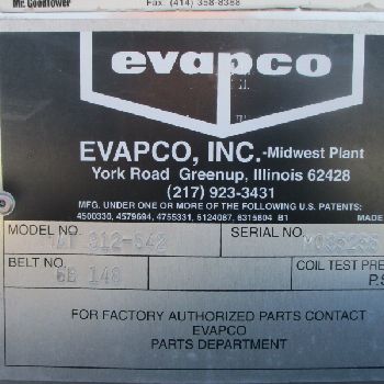 1450 Ton,Evapco#AT312-542cooling tower, 3 section