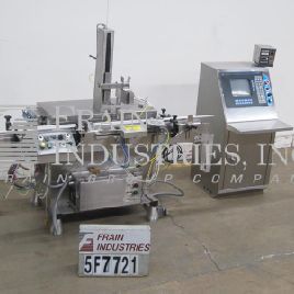 Filamatic#V-LD-4, V Series, 4-head inline piston filler, 12-70 bottles per minute